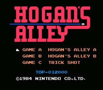 Hogan's Alley (World) screen shot title